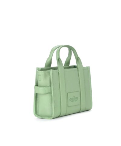 Marc Jacobs The Leather Mini Tote Bag In Traveler Green 20238038 1