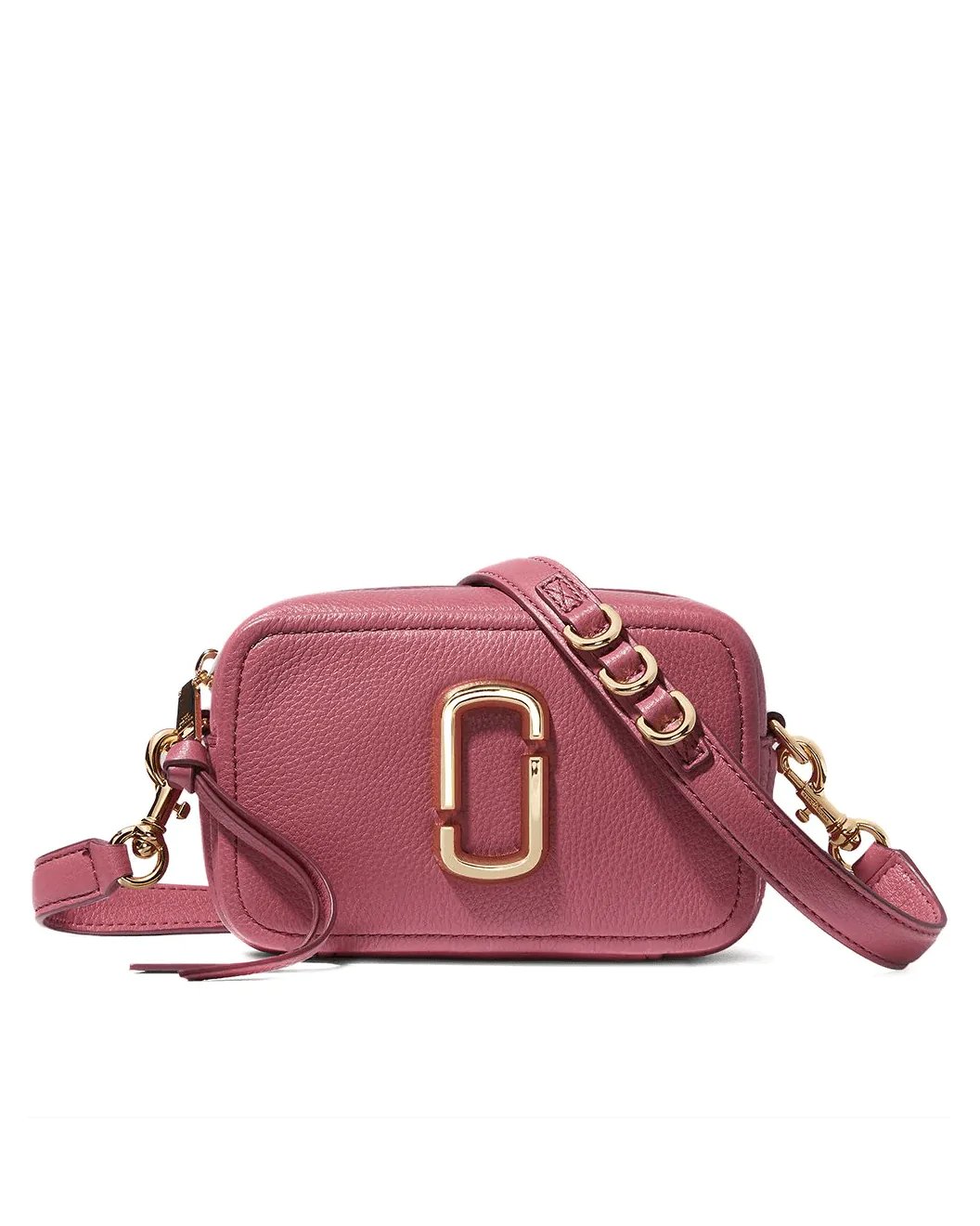 Marc Jacobs The Softshot 17 Leather Bag In Dusty Pink-20258365