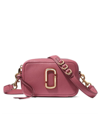Marc Jacobs The Softshot 17 Leather Bag In Dusty Pink-20258366