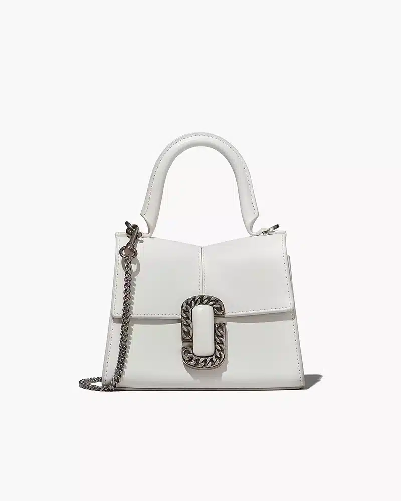 Marc Jacobs The St. Marc Mini Top Handle In White-20311405