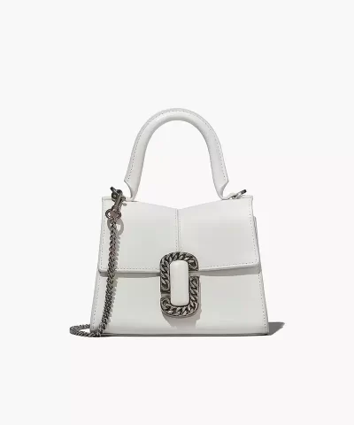 Marc Jacobs The St. Marc Mini Top Handle In White-20311406