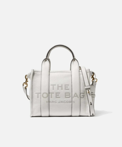 Marc Jacobs White The Leather Mini Tote Bag-20239747