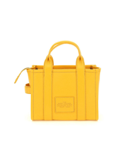 Marc Jacobs Yellow The Leather Mini Tote Bag - Image 3