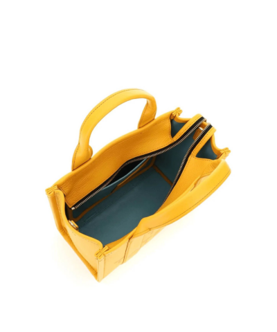 Marc Jacobs Yellow The Leather Mini Tote Bag - Image 4
