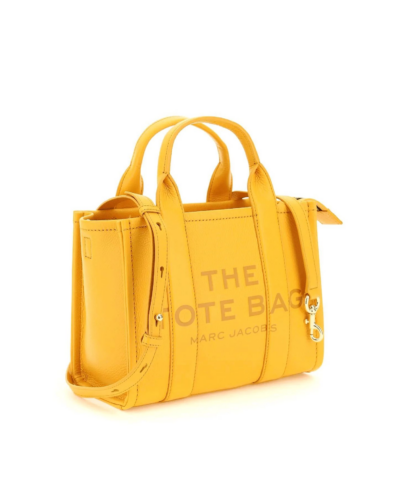 Marc Jacobs Yellow The Leather Mini Tote Bag - Image 5