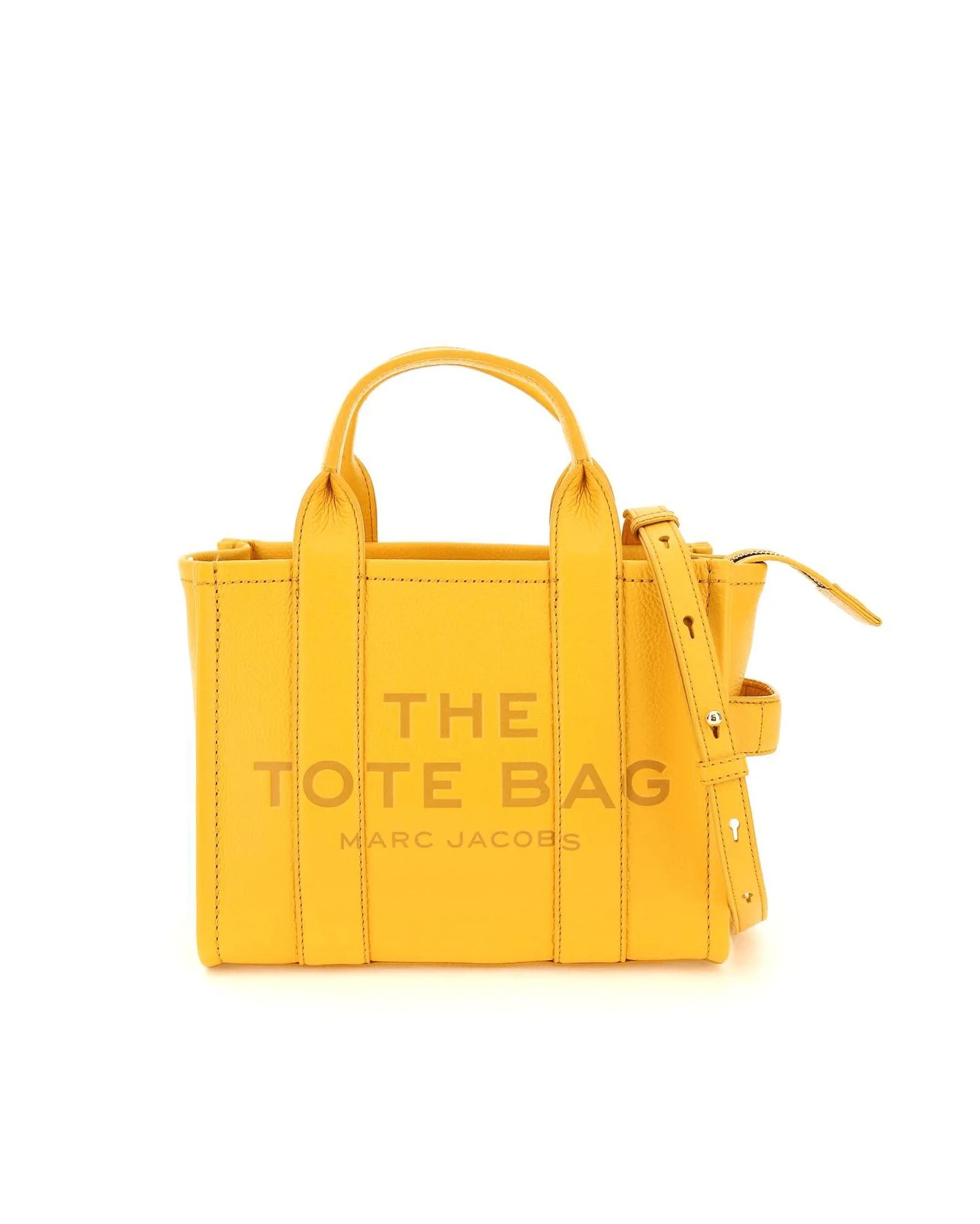 Marc Jacobs Yellow The Leather Mini Tote Bag-20239766