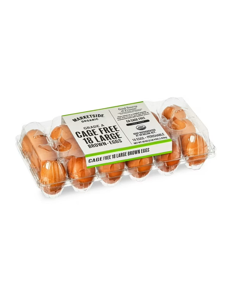 Alternative view of Marketside Organic Cage-Free Brown Large Eggs, 18 Count