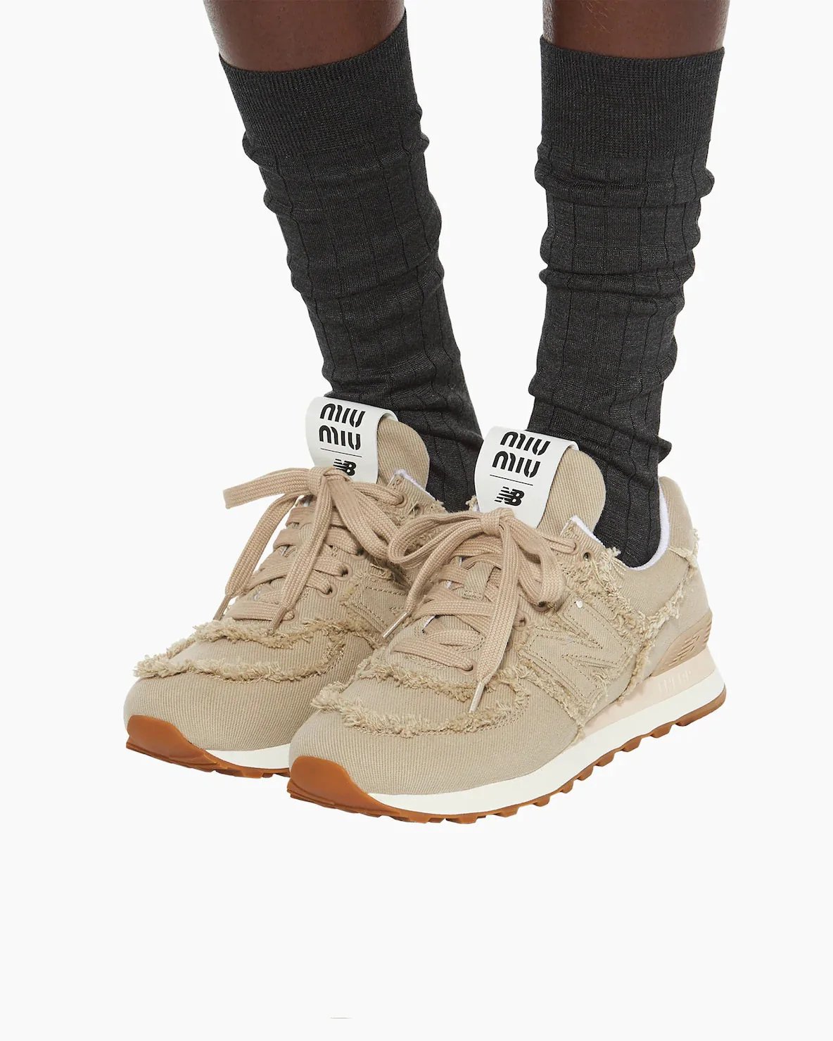 Alternative view of New Balance 574 Miu Miu Denim Colonial Beige