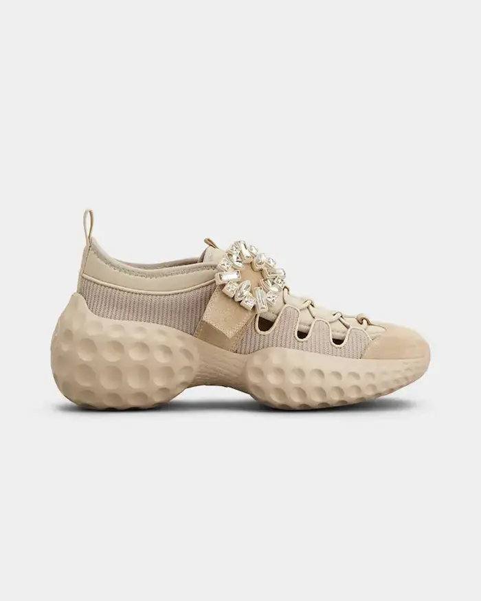 Roger Vivier Viv' Run Light Trekky Sneakers in Fabric