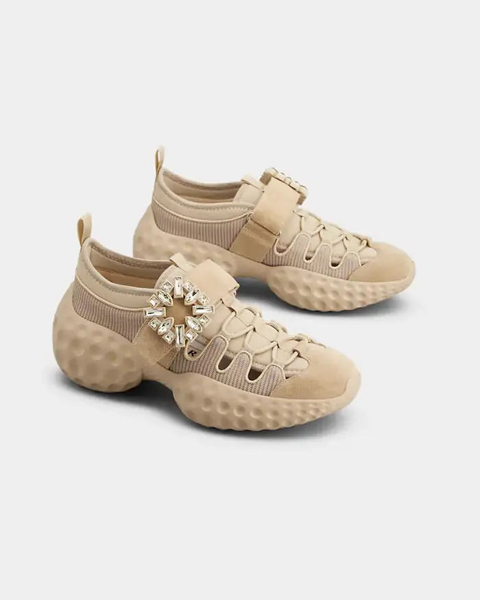 Alternative view of Roger Vivier Viv' Run Light Trekky Sneakers in Fabric