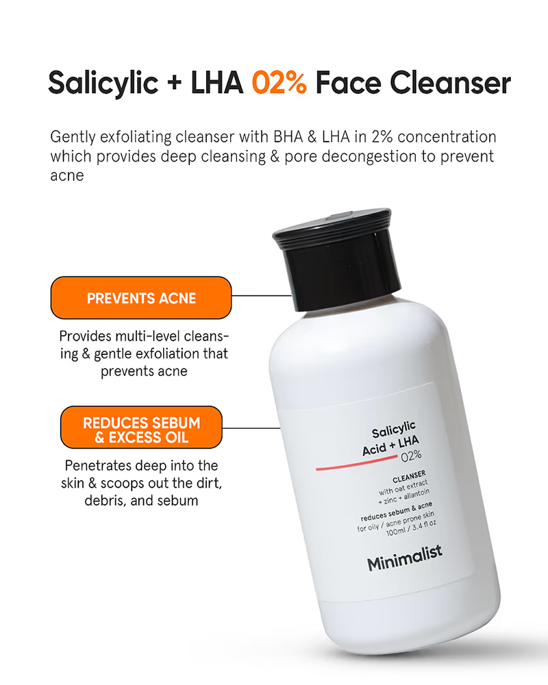 Alternative view of Salicylic Acid + LHA 2% Cleanser – Deep Pore Cleansing for Clearer Skin