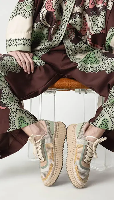 chloe shoesneaker milky mint 37 nama sneaker milky mint 2