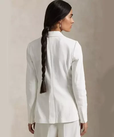 Polo Ralph Lauren White Jacket with Logo Embroidery - Image 5