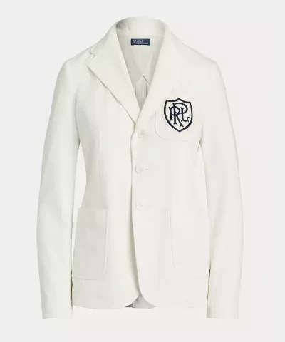 Polo Ralph Lauren White Jacket with Logo Embroidery - Image 2