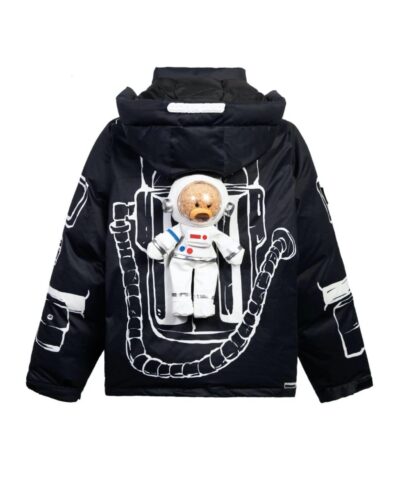 13 De Marzo x NASA Astronaut Teddy Bear Painted Down Jacket Black 20245732 1