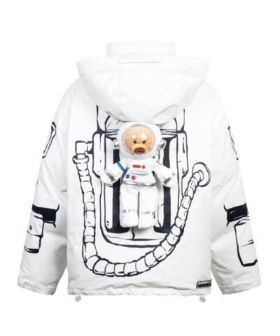 13 De Marzo x NASA Astronaut Teddy Bear Painted Down Jacket White 20245738 2