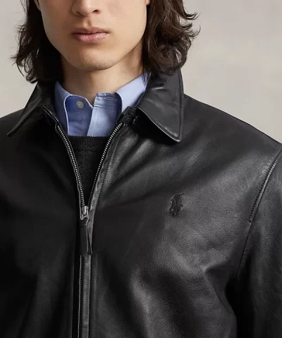 Alternative view of Polo Ralph Lauren Maxwell Lambskin Leather Zip Jacket