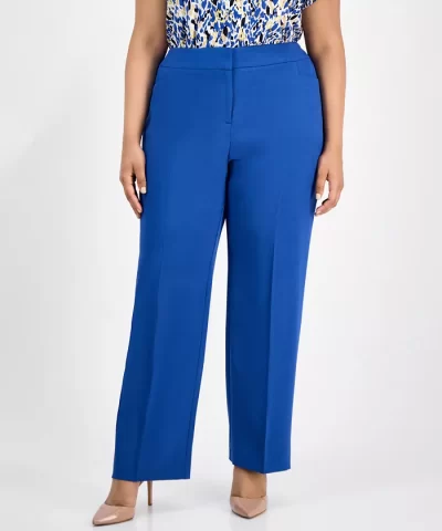 Alternative view of Plus Size Straight-Leg Pants