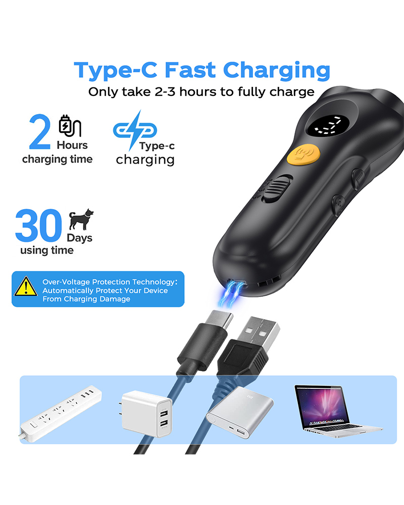 Alternative view of Ultrasonic Dog Bark Control Device | 16.4 Ft Range, Rechargeable & Humane