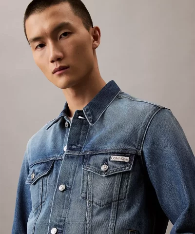Calvin Klein Jeans Men's Classic Denim Trucker Jacket - Image 3