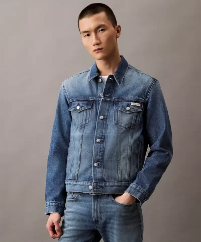 Alternative view of Calvin Klein Jeans Men's Classic Denim Trucker Jacket