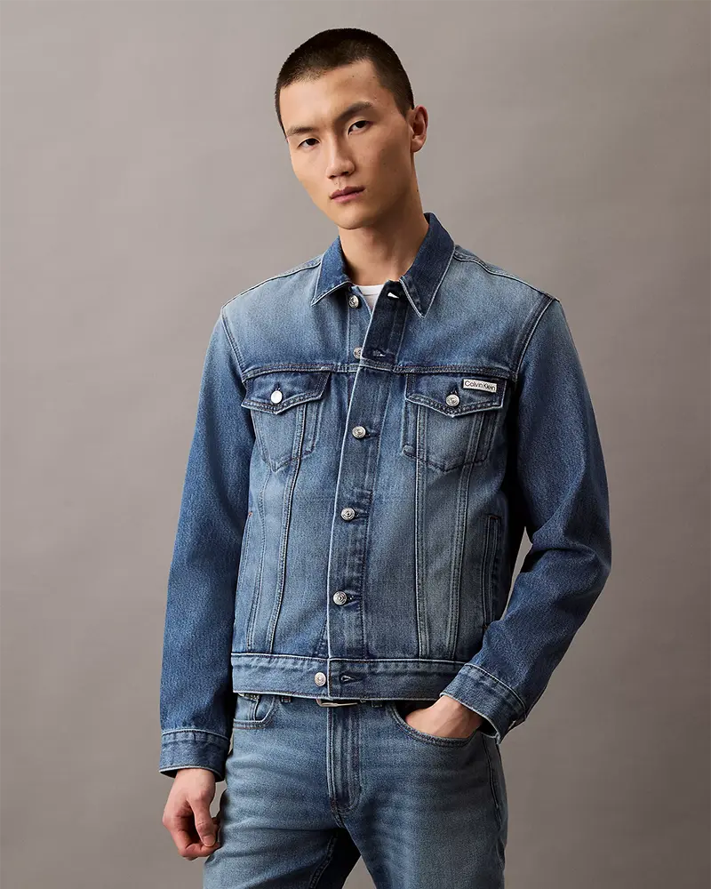 Alternative view of Calvin Klein Jeans Men's Classic Denim Trucker Jacket