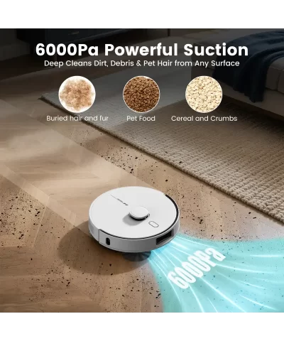 AIRROBO L60+ Smart LDS Laser Navigation Robot Vacuum - Image 6