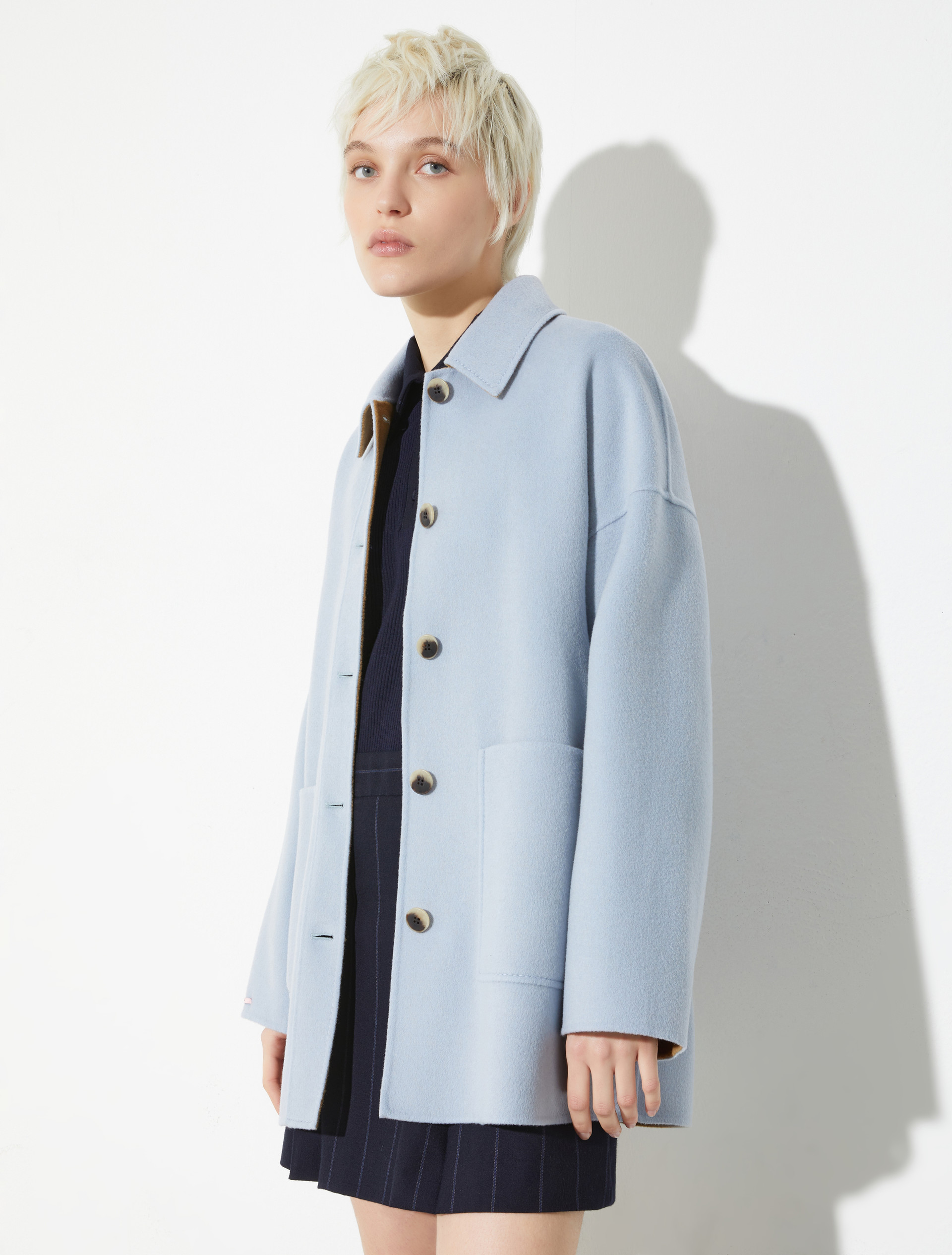 Max&Co Double-Woven Wool Overshirt