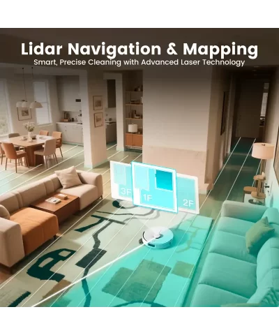 AIRROBO L60+ Smart LDS Laser Navigation Robot Vacuum - Image 8