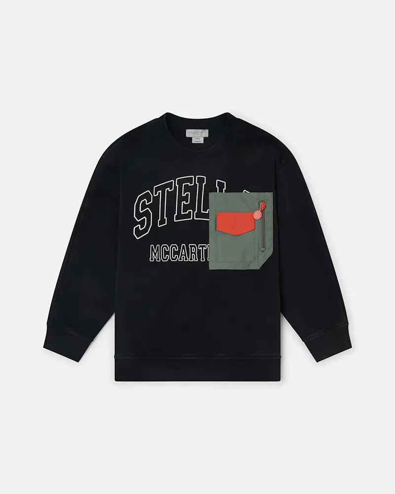 Stella McCartney Kids Logo Graphic Crewneck Sweatshirt