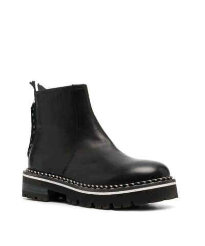 Alternative view of AGL Black Contrast-Stitch Boots