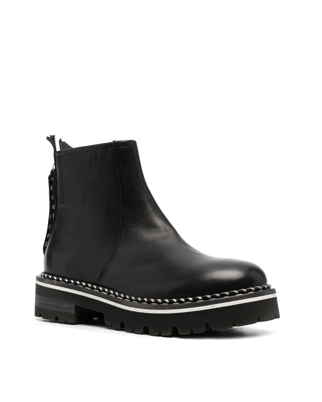 Alternative view of AGL Black Contrast-Stitch Boots