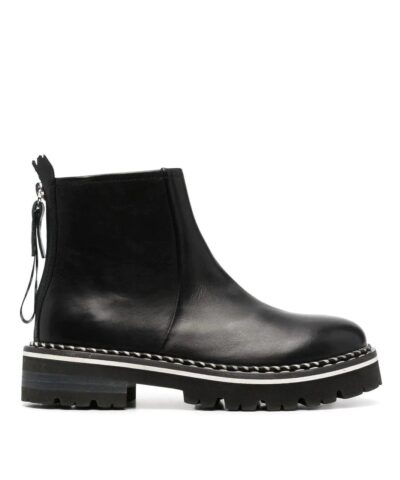 AGL Black Contrast-Stitch Boots-20247378