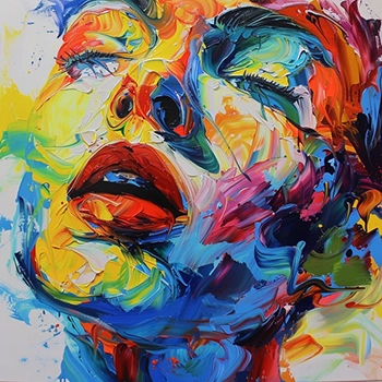 Abstract Expressionism Oil Paint Luxury Canvas Wall Art 1