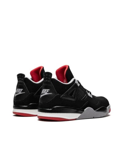 Air Jordan Kids 4 Retro (PS) Bred 2019 - Image 3