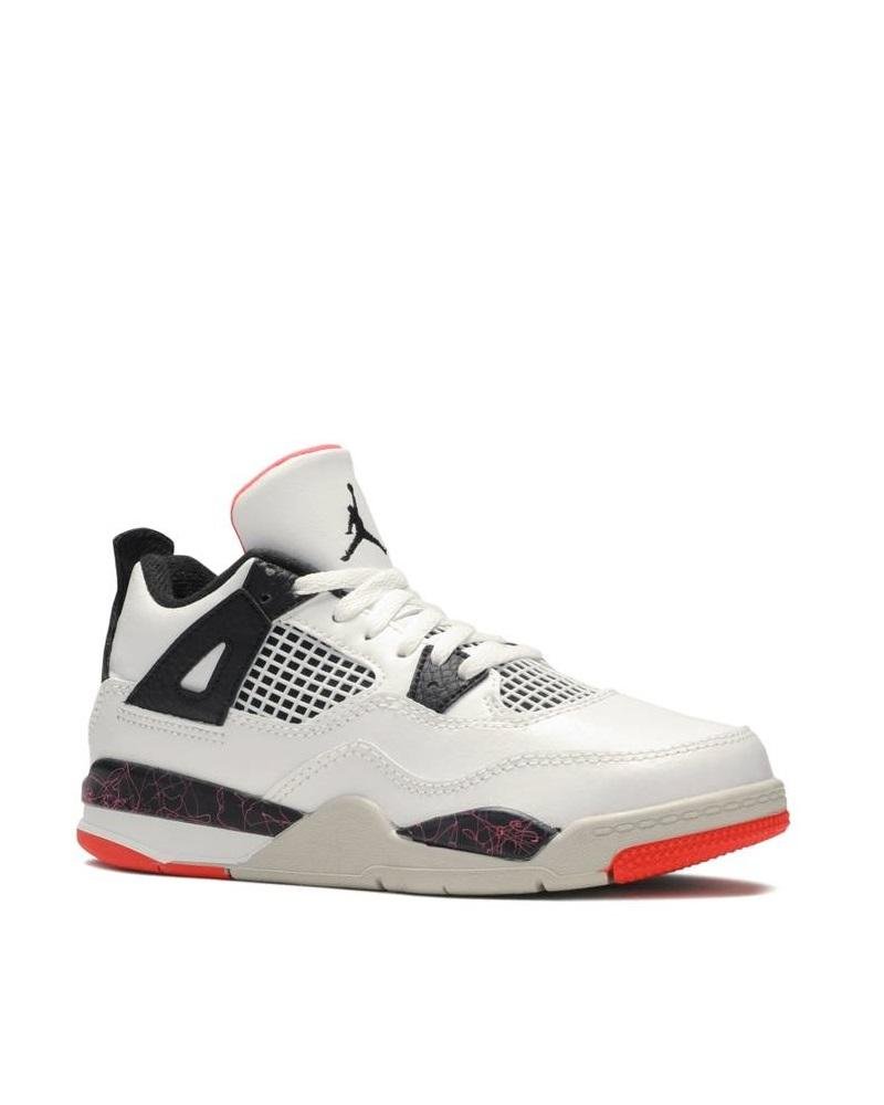 Alternative view of Air Jordan Kids 4 Retro PS 'Pale Citron'