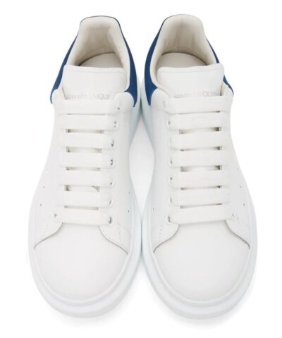 Alexander McQueen Men's Platform Sneaker, Blue White - Image 4