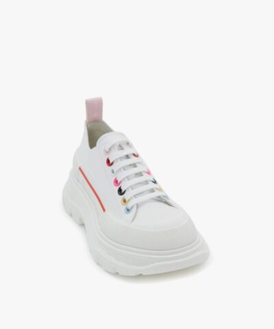 Alternative view of Alexander McQueen Tread Slick Lace Up in White/multicolour