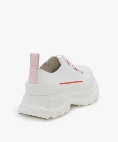 Alexander McQueen Tread Slick Lace Up in White/multicolour - Image 3