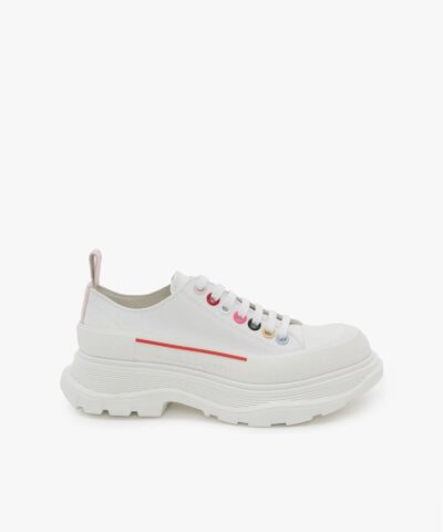 Alexander McQueen Tread Slick Lace Up in White/multicolour-20242786