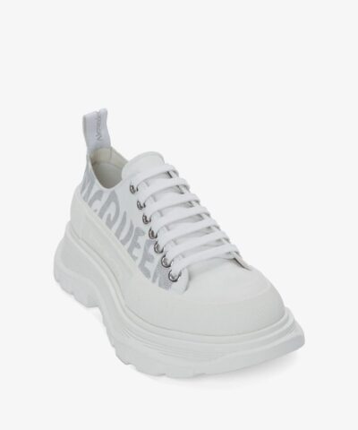 Alternative view of Alexander McQueen Tread Slick Lace Up in White/silver