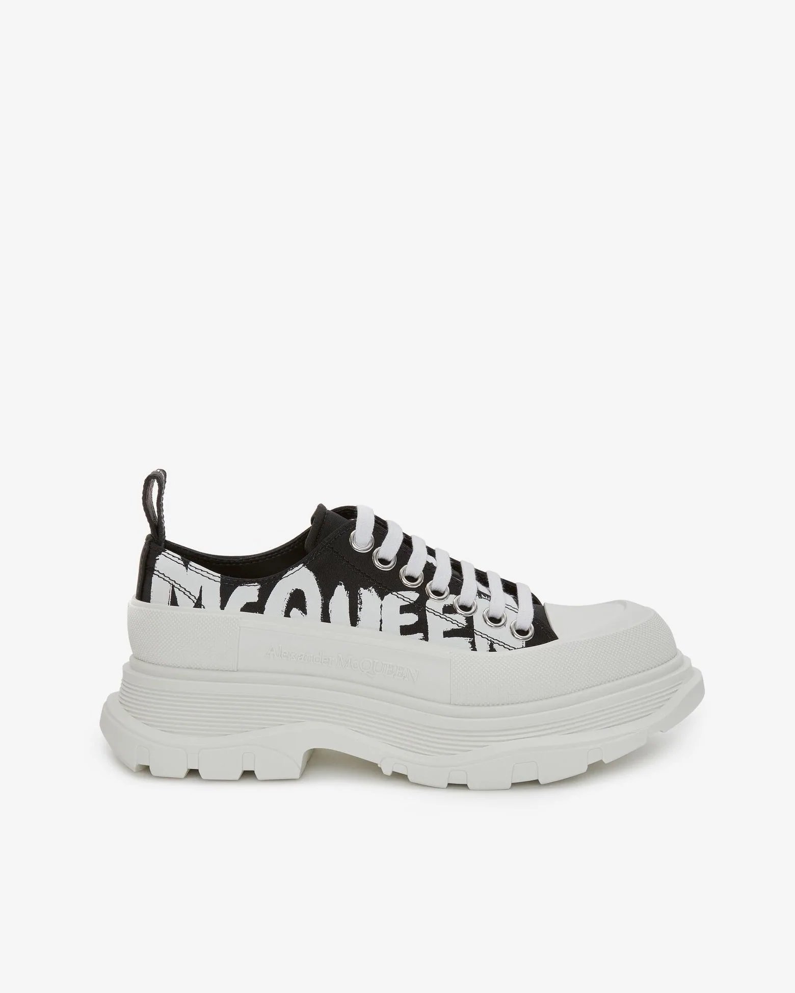 Alexander McQueen Tread Slick Lace-up in Black-20242813