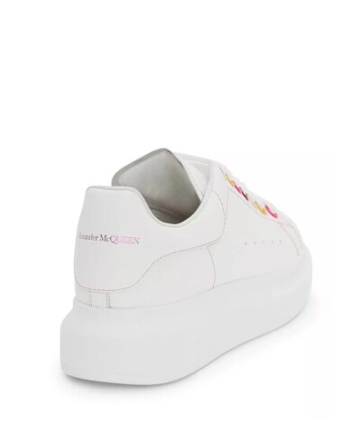 Alexander McQueen White Rainbow Eyelets Oversized Sneakers - Image 4