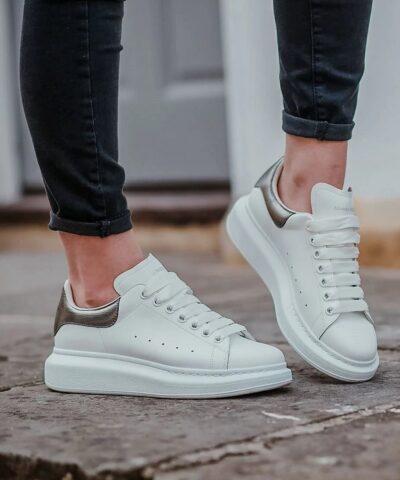 Alternative view of Alexander McQueen Women's Platform Sneaker, Black White