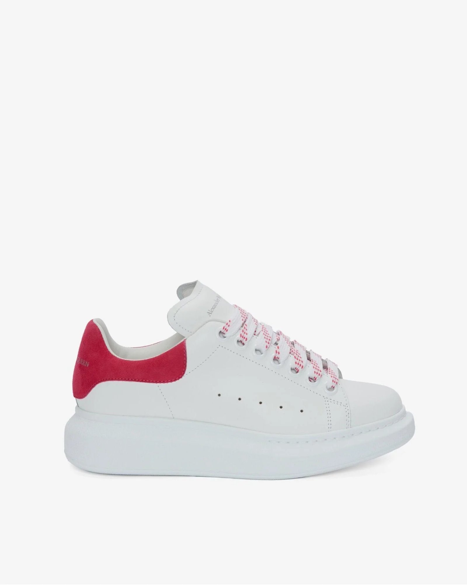 Alexander McQueen Womens Platform Sneaker Red White 20247843 1