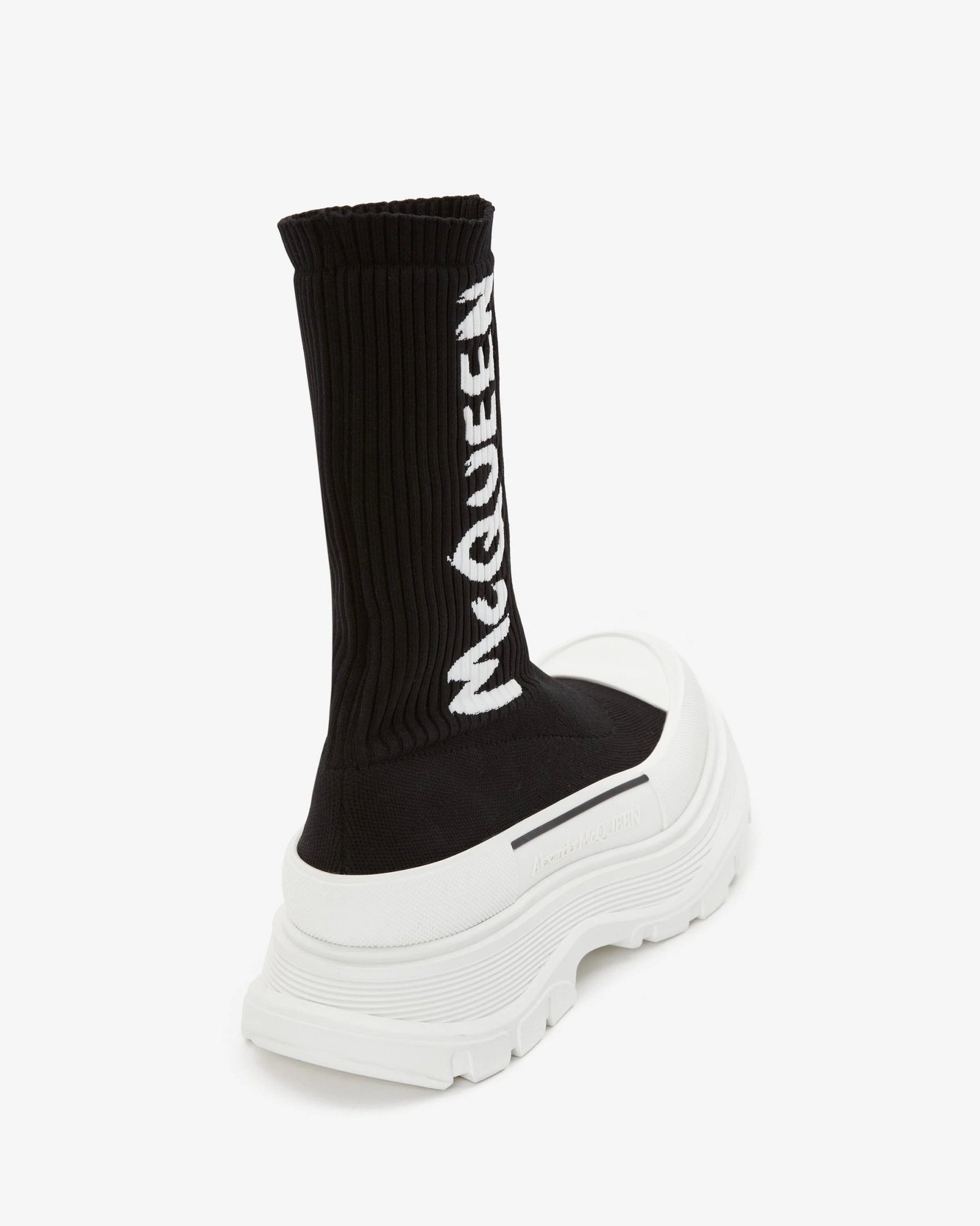 Alternative view of Alexander Mcqueen Graffiti Knit Tread Slick Boot