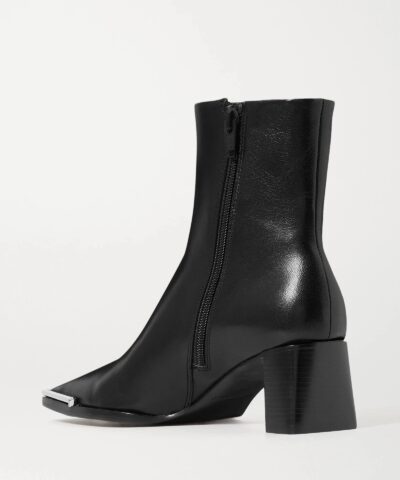 Alternative view of Alexander Wang Mascha Glossed-Leather Ankle Boots