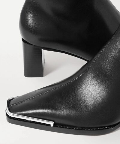 Alexander Wang Mascha Glossed-Leather Ankle Boots - Image 3