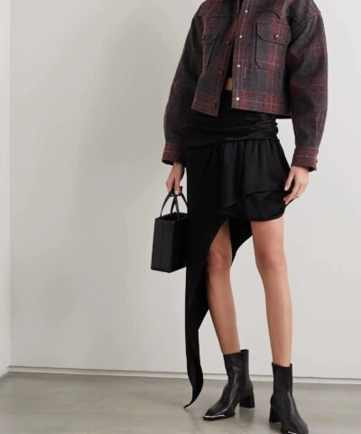 Alexander Wang Mascha Glossed-Leather Ankle Boots - Image 5