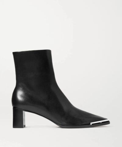 Alexander Wang Mascha Glossed-Leather Ankle Boots-20263092
